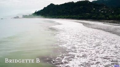 Lesbian passion by the waterfall