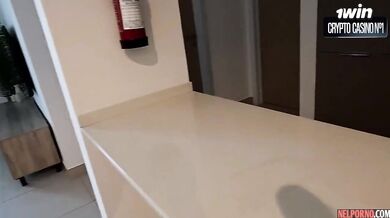 Hot girl teases for quick homemade fuck