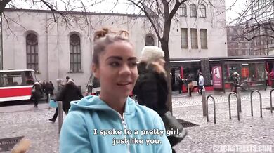 Czech street gypsy fucking for quick money