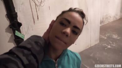 Czech street gypsy fucking for quick money