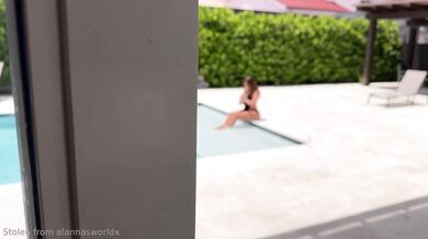 Alanna Pow fucked by the pool