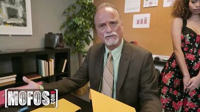 MOFOS - The boss's daughter Cecilia Lion has fun with her father's colleague