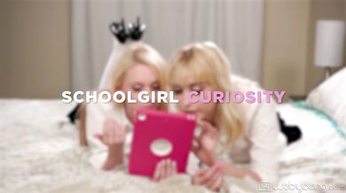 Blonde teens Chloe Couture and Athena Rayne pussy licking in bed