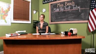 Brianna Beach gets teased by student