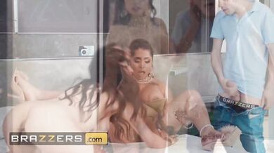 BRAZZERS - Busty Yasmina Khan and Aaliyah Yasin have threesome with Jordi that they will never forget