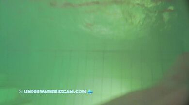 French Teen 18+ Masturbates With The Jet Stream Underwater In A Public Sauna Pool
