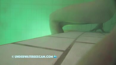 French Teen 18+ Masturbates With The Jet Stream Underwater In A Public Sauna Pool