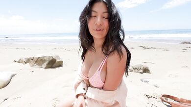 Brother's wife Cami Strella takes me to nude beach where she cheats on her husband