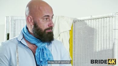 BRIDE4K - Gorgeous and naughty young bride fucked big cock while the groom waited