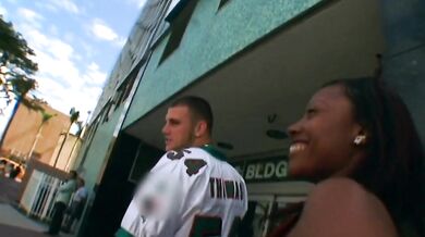 Two big peaches in threesome