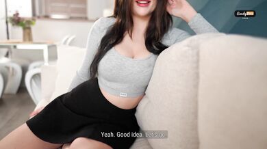 22 year old stepsister Candy Love with juicy big tits wants my cock