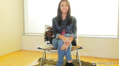 Slut gets her first double penetration and double creampie!