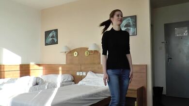 Petite teen and her first anal and creampie