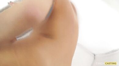 21-year-old amateur Hana at casting