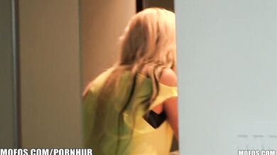 SEXY blonde roomate Jessa Rhodes gets caught getting dressed