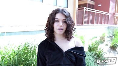 Nicole Luva takes his whole cock into her mouth