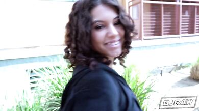 Nicole Luva takes his whole cock into her mouth