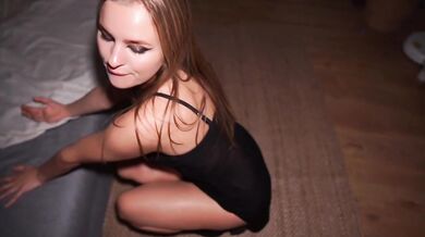 Horny Blonde Wanted A Dick After Party