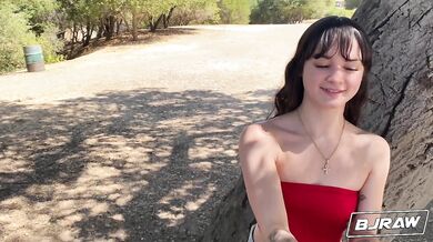 Remi Raw wraps her lips around a big dick