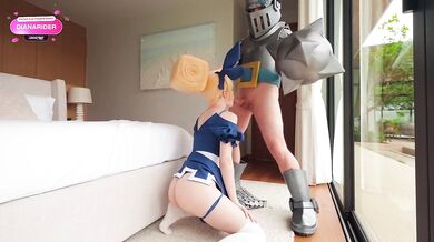 Mega Knight Battles For Dagger Duchess's Tight Wet Pussy!