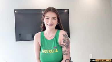 Big Tits Jade Hutchison Helps Her Stepbrother With Morning Hard Cock