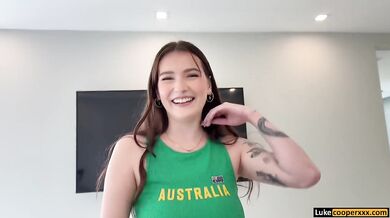 Big Tits Jade Hutchison Helps Her Stepbrother With Morning Hard Cock