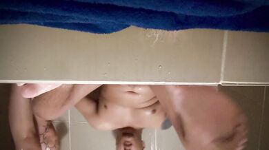 Dad Showers With Teen Step Daughter