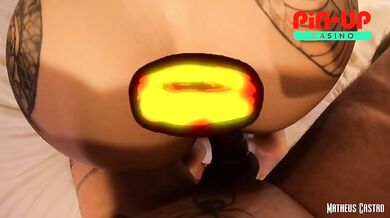 Naughty busty babe went to get a tattoo and fucked the studio owner