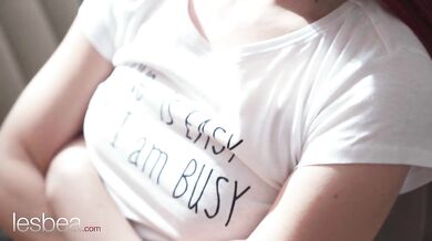 Redhead lesbian Katy Rose girlfriend Betzz caught cheating scissoring pussy licking apology