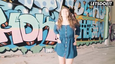 Big Booty Latina MILF Sofia Curly Takes Cock Outside