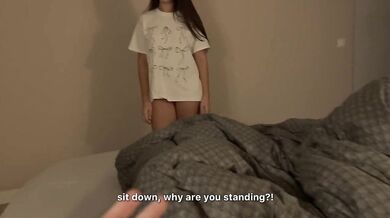 Stepsis Caught Me Jerking Off But I Fast Seduce And Hard Fuck Her Pussy