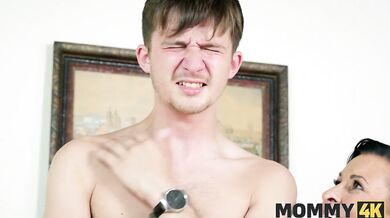 Dominant granny ordered me to fuck my GF's stepmom