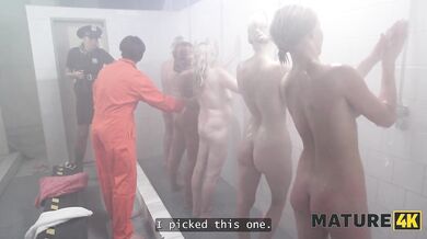 Mature redhead whore Laura Red gone wild in prison