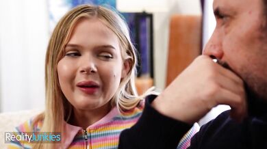 Petite Girl Seduces Her Stepdad Into Taking Off Her Clothes And Fucking Her Hard