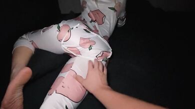 Homemade night sex filmed on the phone from an amateur couple