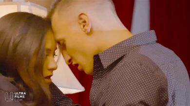 Amazing brunette girl Shrima Malati fucking a stranger in a hotel corridor