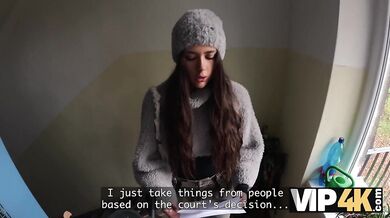 Naughty 18-year-old becomes a cumslut because of her Debt