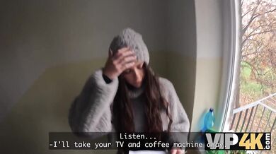 Naughty 18-year-old becomes a cumslut because of her Debt