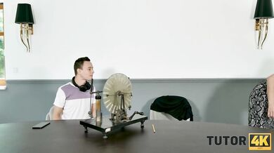 Electric Connection Between Young Horny Guy And Naughty Mature