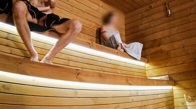 Sauna Teasing And Play