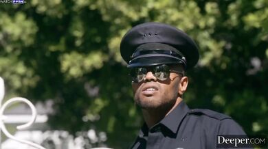 Amber teases real black cop to fuck her