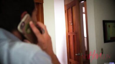 Lesbian passion by the waterfall