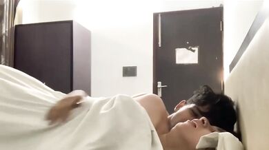 Hotel sex with busty student