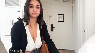 Hailey Rose Big Titty Says CONDOM During Business Trip Hookup