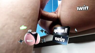 Filled my stepsister's pussy with cum. And she squirted.