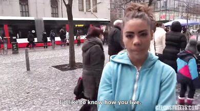 Czech street gypsy fucking for quick money