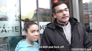 Czech street gypsy fucking for quick money