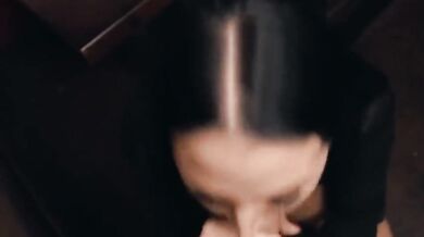 Angela White and Jordi El Niño Polla fucking in restaurant booth