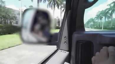 Britt James fucks in moving car