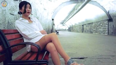 Girl Thao masturbates in public